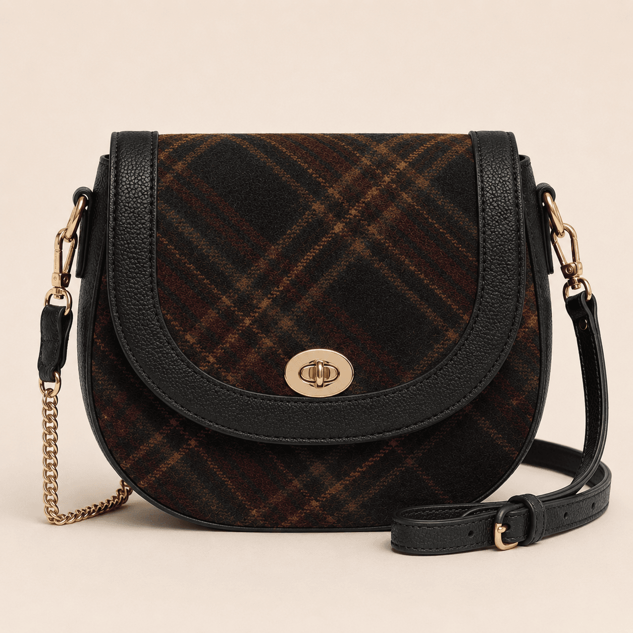 Tartan Saddle Crossbody concept direction